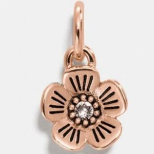 COACH TEA ROSE CHARM